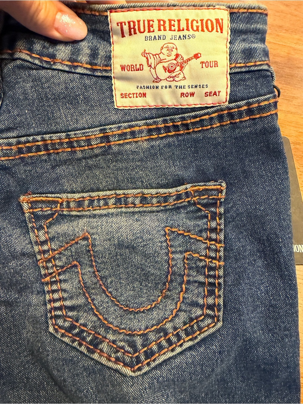 NWT True Religion Becca Big T Mid-Rise Bootcut Jeans Sz 25 Retail $204